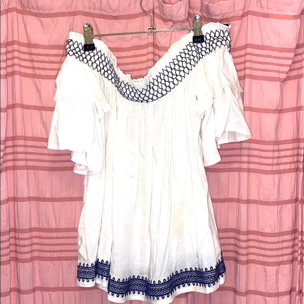 Boho-style off-the-shoulder Blouse - Size XS